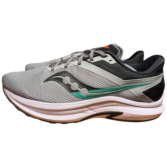 SAUCONY Axon Men's 13 Road Running Shoes Alloy Black Grey Sneakers Comfort - Picture 2 of 16